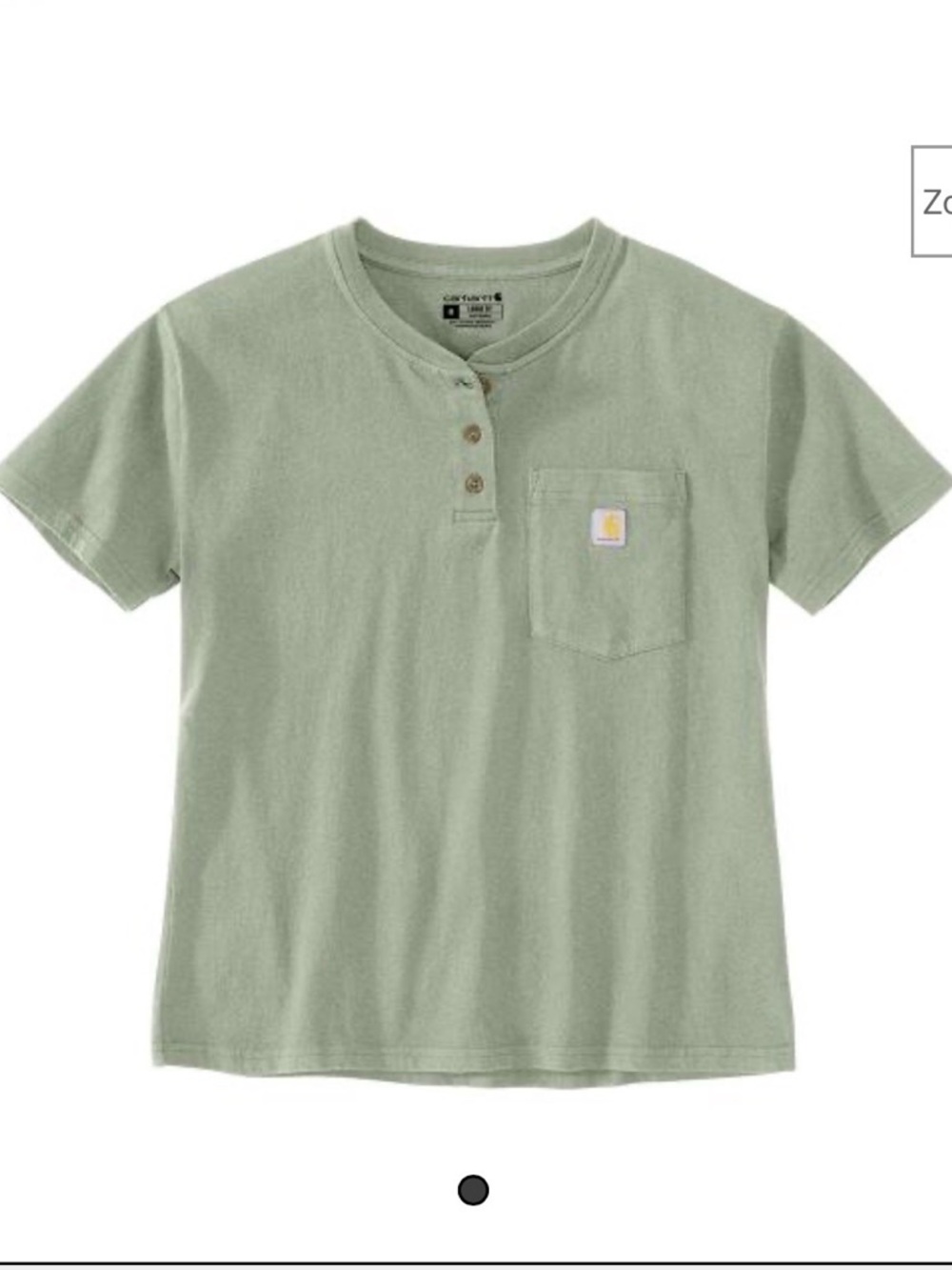 Carhartt Women's Women's Loose Fit Short-Sleeve Heavyweight Henley T-Shirt